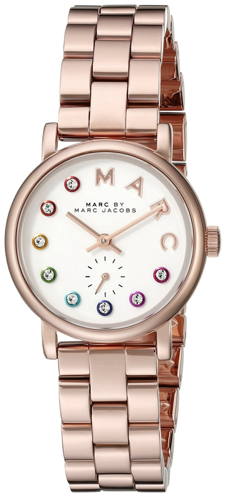 Marc Jacobs Baker White Dial Rose Gold Steel Strap Watch for Women - MBM3441 Buy Now By Marc Jacobs
