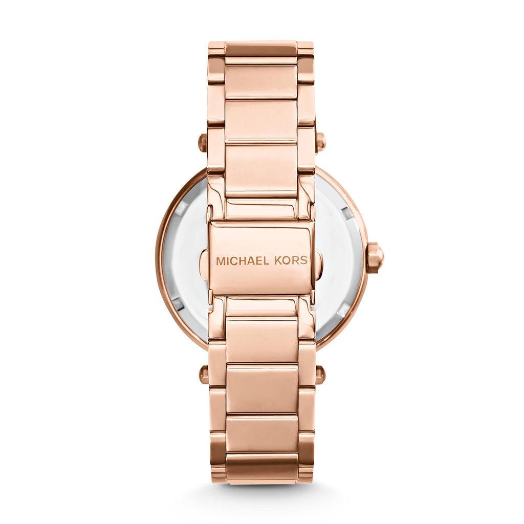 Michael Kors Parker Rose Gold Dial Rose Gold Steel Strap Watch for Women - MK5865 Buy Now By Michael Kors