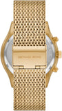 Michael Kors Slim Runway Chronograph Black Dial Gold Mesh Strap Watch For Men - MK9057 Buy Now By Michael Kors