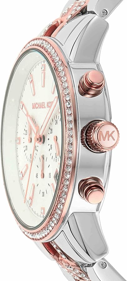 Michael Kors Ritz Chronograph Silver Dial Two Tone Steel Strap Watch For Women - MK6938 Buy Now By Michael Kors