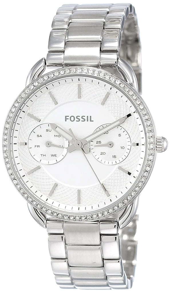 Fossil Tailor White Dial Silver Steel Strap Watch for Women - ES4262 Buy Now By Fossil