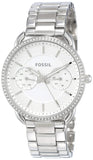 Fossil Tailor White Dial Silver Steel Strap Watch for Women - ES4262 Buy Now By Fossil