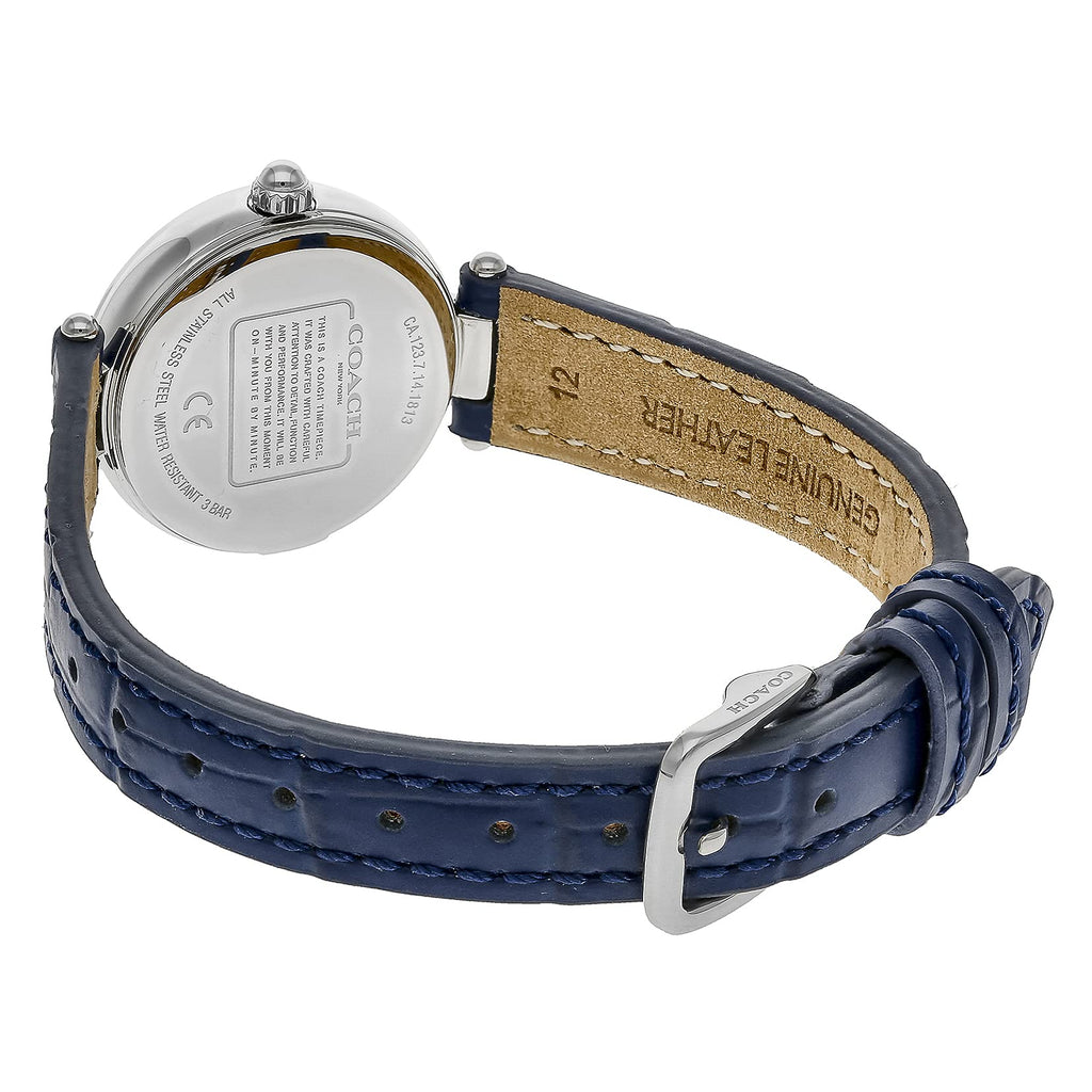 Coach Park Navy Blue Dial Navy Blue Leather Strap Watch for Women - 14503535 Buy Now By Coach