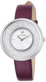 Swarovski Crystalline Silver Dial Purple Leather Strap Watch for Women - 5295355 Buy Now By Swarovski