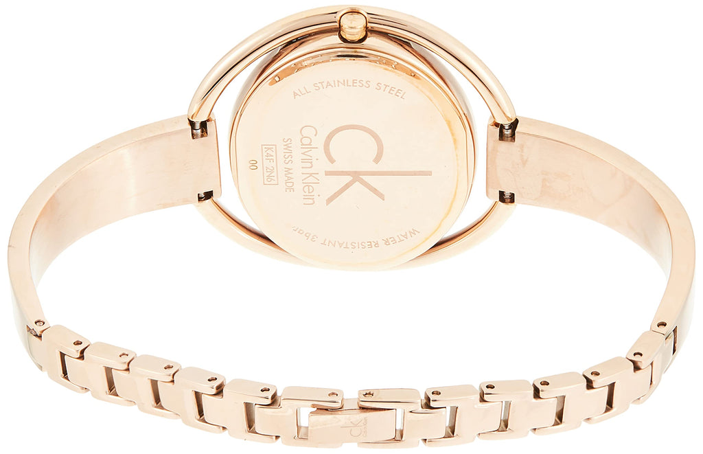 Calvin Klein Impetuos Silver Dial Rose Gold Steel Strap Watch for Women - K4F2N616 Buy Now By Calvin Klein