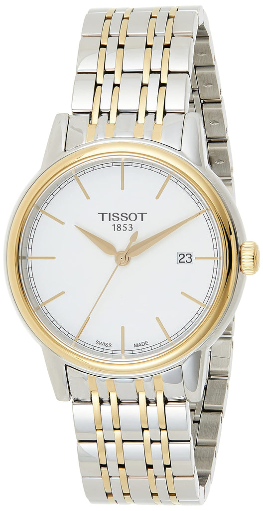 Tissot T Classic Carson Quartz White Dial Two Tone Steel Strap Watch for Men - T085.410.22.011.00 Buy Now By Tissot