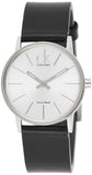 Calvin Klein Post Minimal Silver Dial Black Leather Strap Watch for Men - K7622185 Buy Now By Calvin Klein