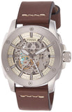 Fossil Modern Machine Automatic Skeleton White Dial Brown Leather Strap Watch for Women - ME3083 Buy Now By Fossil