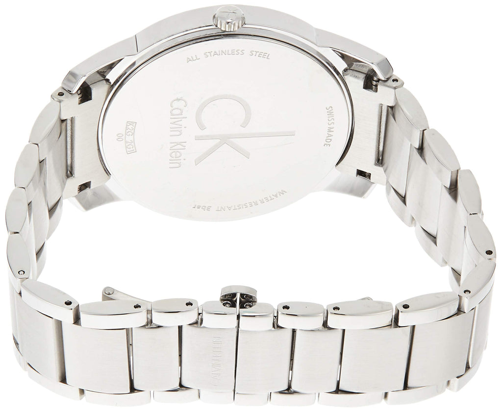 Calvin Klein City Black Dial Silver Steel Strap Watch for Men - K2G2G141 Buy Now By Calvin Klein