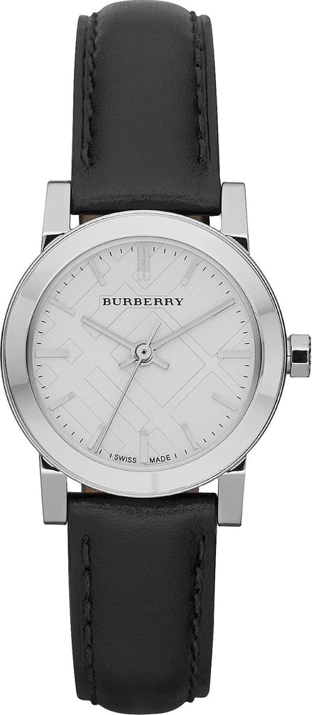 Burberry The City White Dial Black Leather Strap Watch for Women - BU9206 Buy Now By Burberry