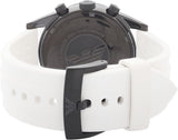 Emporio Armani Sportivo Chronograph Black Dial White Rubber Strap Watch For Men - AR6112 Buy Now By Emporio Armani