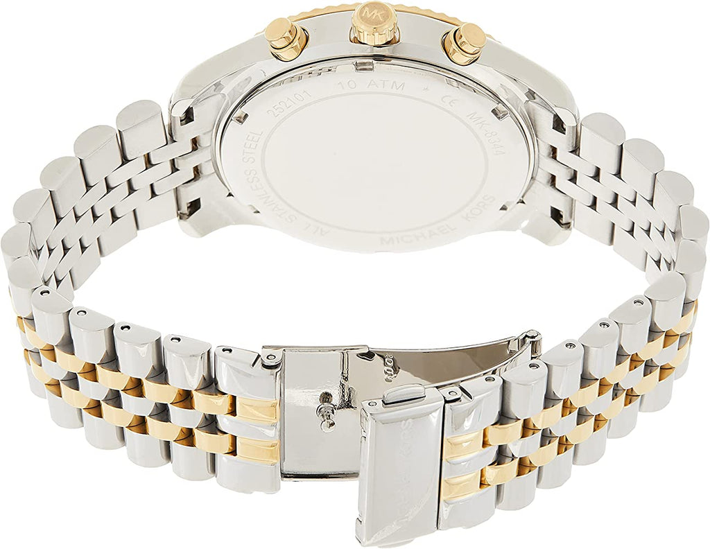 Michael Kors Lexington Silver Dial Two Tone Steel Strap Watch for Men - MK8344 Buy Now By Michael Kors