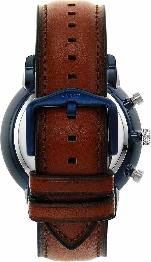 Fossil Neutra Chronograph Blue Dial Brown Leather Strap Watch for Men - FS5791 Buy Now By Fossil