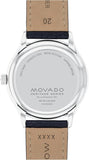 Movado Heritage Calendoplan White Dial Black Leather Strap Watch for Men - 3650002 Buy Now By Movado