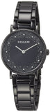 Coach Perry Black Ion Plated Dial Black Steel Strap Watch for Women - 14503641 Buy Now By Coach
