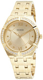 Guess Cosmo Diamonds Gold Dial Gold Steel Strap Watch For Women - GW0033L2 Buy Now By Guess