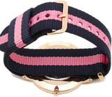 Daniel Wellington Classic Winchester White Dial Three Tone Nylon Strap Watch For Women - DW00100033 Buy Now By Daniel Wellington