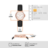 Michael Kors Camille Three-Hand Crystals White Dial Black Leather Strap Watch for Women - MK2962 Buy Now By Michael Kors