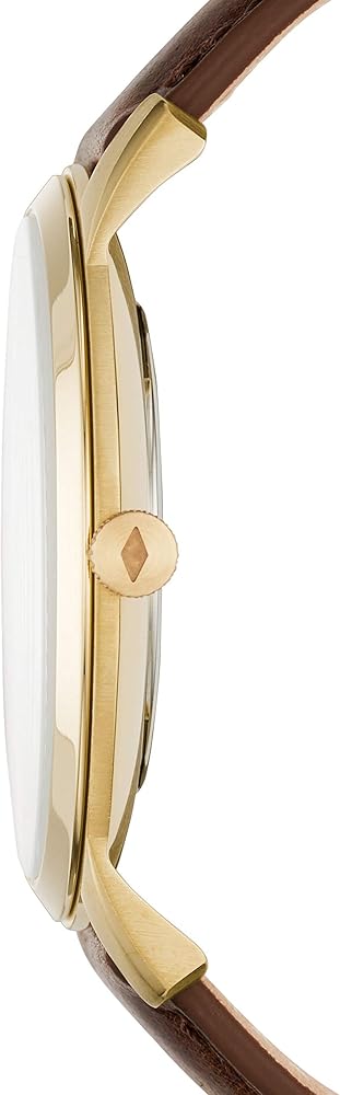 Fossil The Minimalist White Dial Brown Leather Strap Watch for Men - FS5397 Buy Now By Fossil