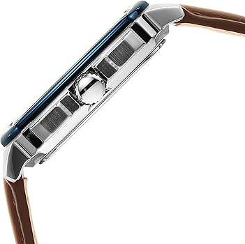 Fossil Inscription Automatic Skeleton Blue Dial Brown Leather Strap Watch for Men - BQ2571 Buy Now By Fossil