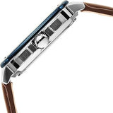 Fossil Inscription Automatic Skeleton Blue Dial Brown Leather Strap Watch for Men - BQ2571 Buy Now By Fossil