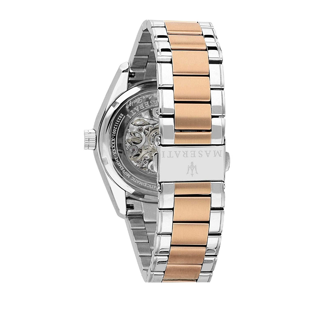 Maserati Traguardo Automatic White Dial Two Tone Steel Strap Watch For Men - R8823112001 Buy Now By Maserati