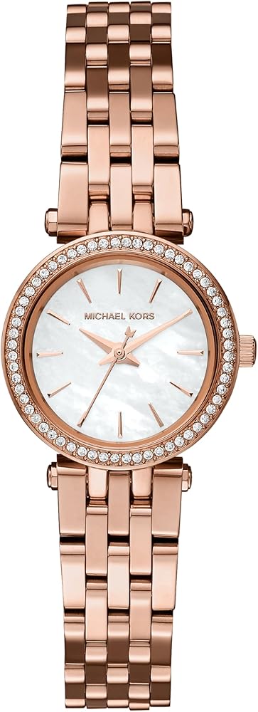 Michael Kors Darci Analog Mother of Pearl Dial Rose Gold Steel Strap Watch For Women - MK3832 Buy Now By Michael Kors