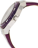 Guess Limelight Quartz Silver Dial Purple Leather Strap Watch For Women - W0775L6 Buy Now By Guess