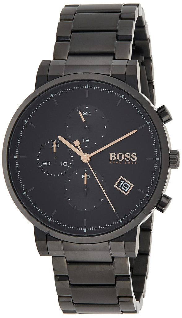 Hugo Boss Integrity Black Dial Black Steel Strap Watch for Men - 1513780 Buy Now By Hugo Boss