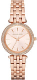 Michael Kors Darci Rose Gold Dial Rose Gold Steel Strap Watch for Women - MK3431 Buy Now By Michael Kors