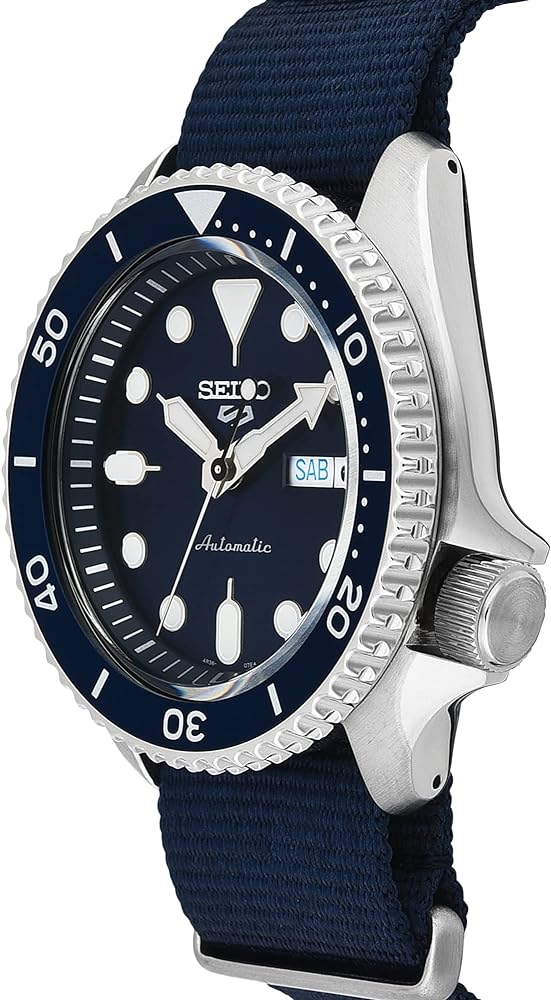 Seiko 5 Sports Automatic SKX Blue Dial Blue NATO Strap Watch For Men - SRPD51K2 Buy Now By Seiko