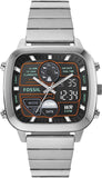 Fossil Retro Analog-Digital Black Dial Silver Steel Strap Watch for Men - FS5890 Buy Now By Fossil