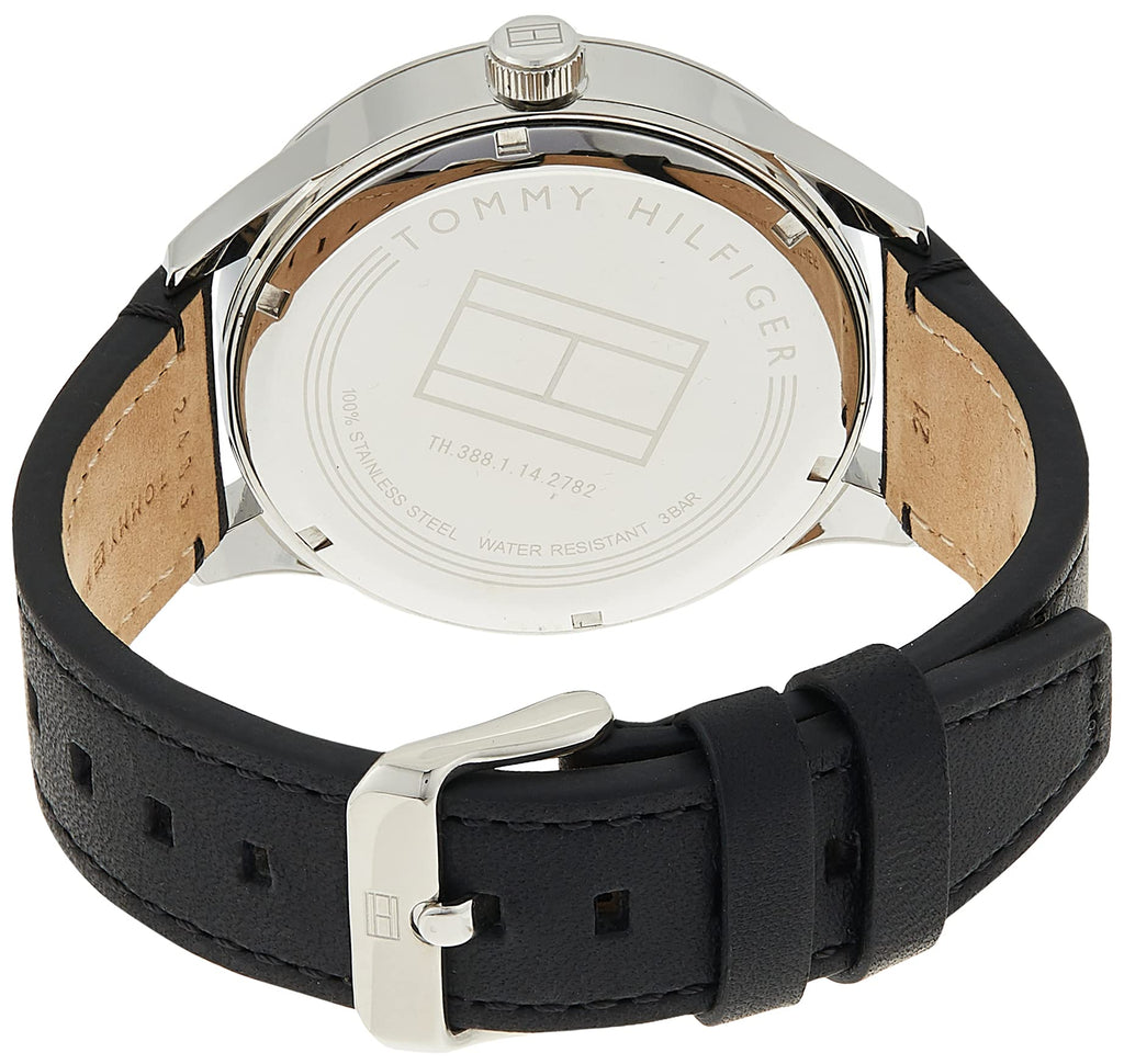 Tommy Hilfiger Spencer Skeleton Black Dial Black Leather Strap Watch for Men - 1791641 Buy Now By Tommy Hilfiger