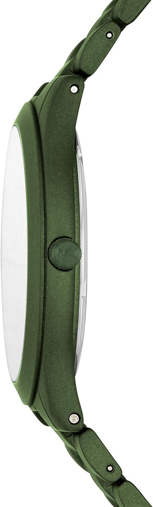Michael Kors Slim Runway Green Dial Green Steel Strap Watch for Women - MK4526 Buy Now By Michael Kors