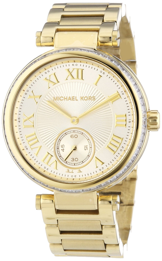 Michael Kors Skylar Gold Dial Gold Steel Strap Watch for Women - MK5867 Buy Now By Michael Kors