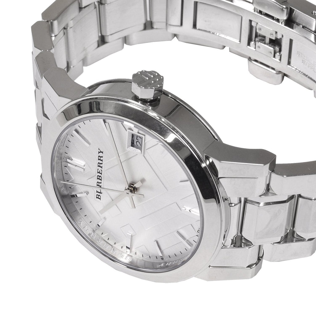 Burberry The City White Dial Silver Steel Strap Watch for Women - BU9100 Buy Now By Burberry