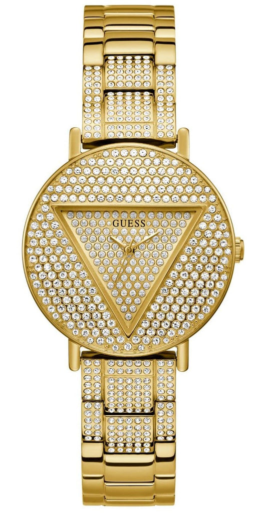 Guess Trend Diamonds Gold Dial Gold Steel Strap Watch for Women - GW0512L2 Buy Now By Guess