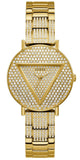 Guess Trend Diamonds Gold Dial Gold Steel Strap Watch for Women - GW0512L2 Buy Now By Guess