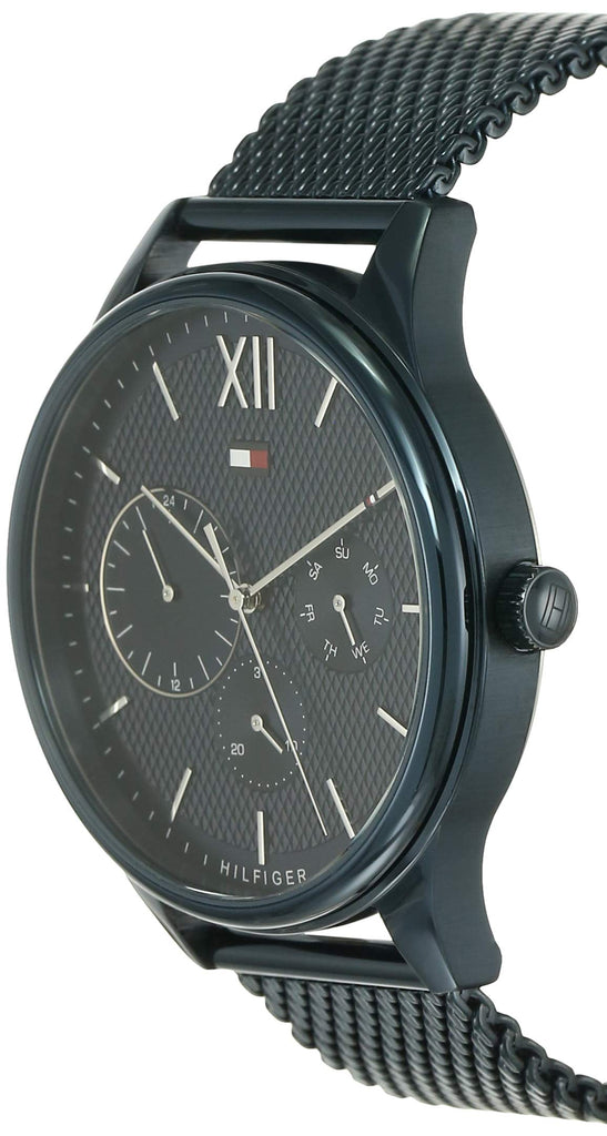 Tommy Hilfiger Damon Quartz Blue Dial Blue Mesh Bracelet Watch for Men - 1791421 Buy Now By Tommy Hilfiger