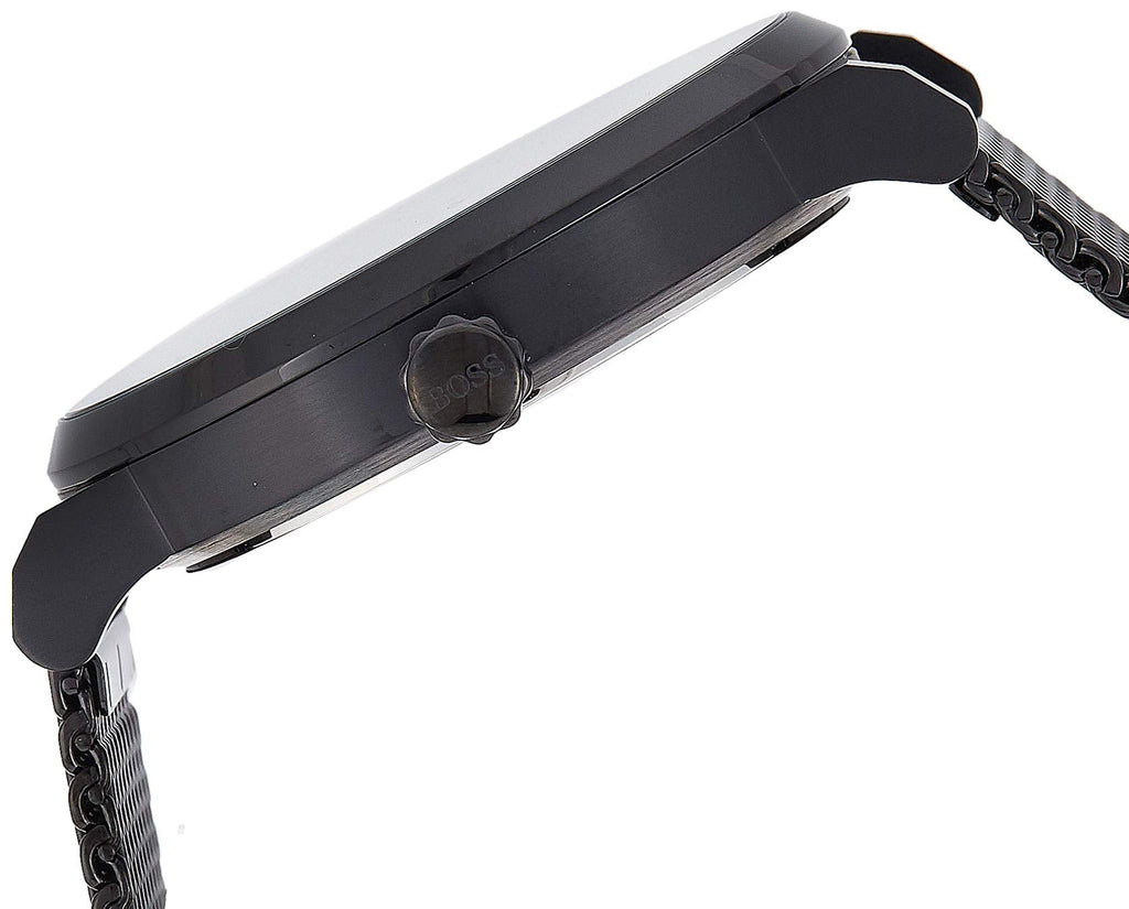 Hugo Boss Oxygen Black Dial Black Mesh Bracelet Watch for Men - 1513636 Buy Now By Hugo Boss