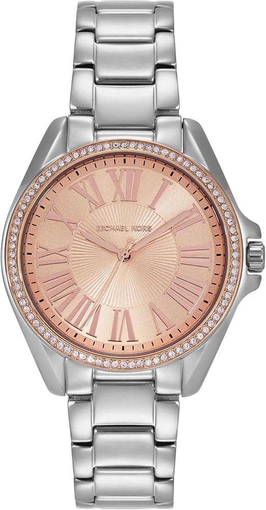 Michael Kors Kacie Three-Hand Gold Dial Silver Steel Strap Watch for Women - MK4854 Buy Now By Michael Kors