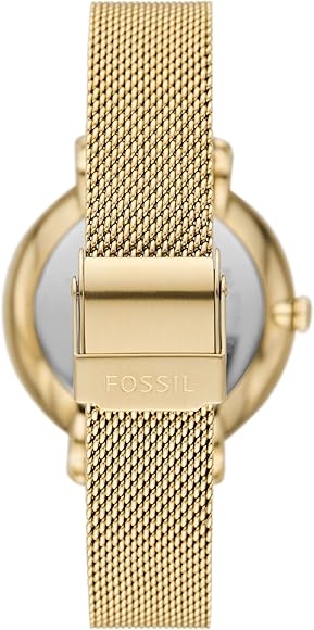 Fossil Jacqueline Dragonsteel Limited Edition Red Dial Gold Mesh Strap Watch for Women - ES5316 Buy Now By Fossil