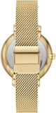Fossil Jacqueline Dragonsteel Limited Edition Red Dial Gold Mesh Strap Watch for Women - ES5316 Buy Now By Fossil