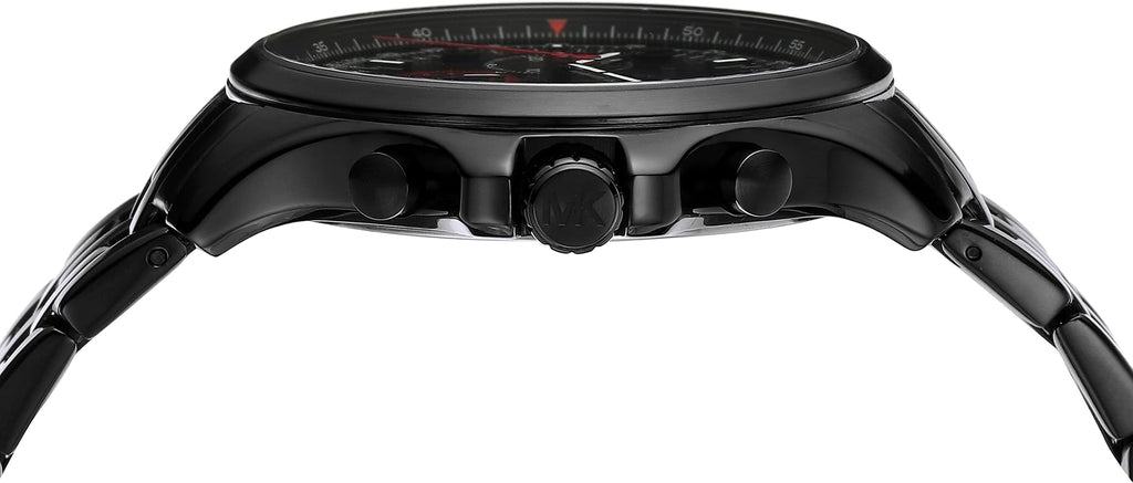 Michael Kors Pilot Chronograph Black Dial Black Steel Strap Watch For Men - MK9127 Buy Now By Michael Kors