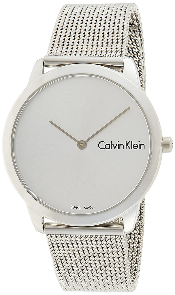 Calvin Klein Minimal Silver Dial Silver Mesh Bracelet Watch for Men - K3M211Y6 Buy Now By Calvin Klein