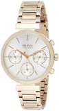 Hugo Boss Flawless Quartz White Dial Gold Steel Strap Watch for Women -1502531 Buy Now By Hugo Boss