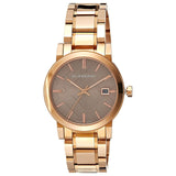 Burberry The City Light Brown Dial Rose Gold Steel Strap Watch for Women - BU9005 Buy Now By Burberry