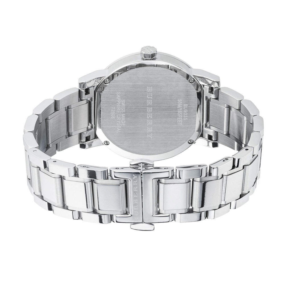 Burberry The City Silver Dial Silver Steel Strap Watch for Women - BU9035 Buy Now By Burberry