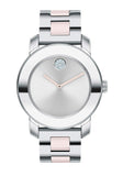 Movado Bold Silver Dial Two Tone Steel Strap Watch for Women - 3600702 Buy Now By Movado