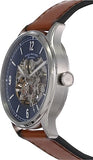 Fossil Forrester Luggage Automatic Skeleton Blue Dial Brown Leather Strap Watch for Men - ME3179 Buy Now By Fossil